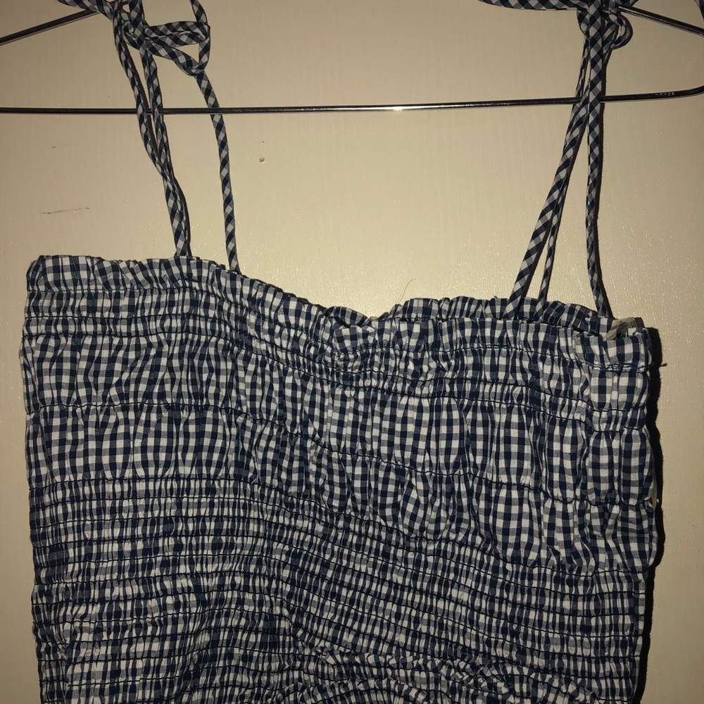 Gingham Cropped Tank